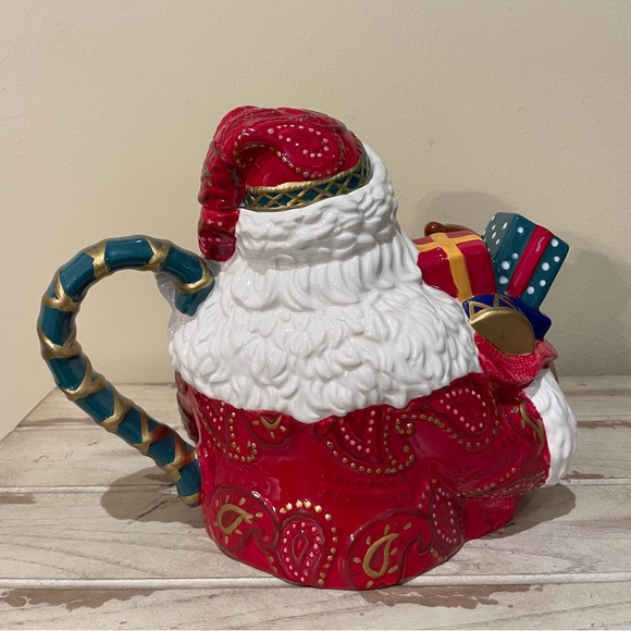 Santa Teapot Dillards Trimmings - Picture 3 of 8
